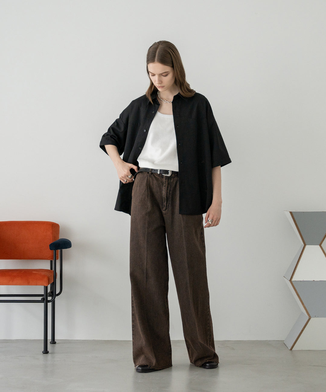 selleglant｜セレグランテ】WESTERN SWITCH MESH BELT