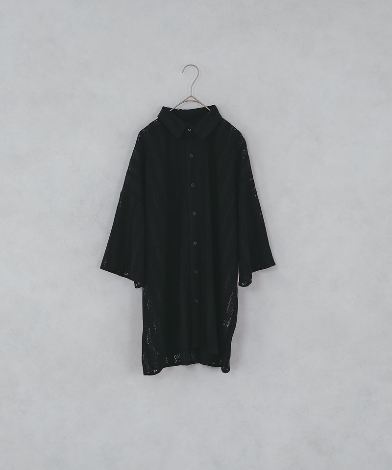 LACE SHEER REGULAR SHIRT/レースシアーレギュラーシャツ
