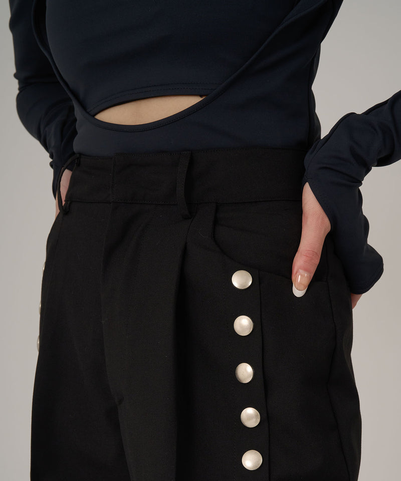 【by manato】Side Snap Button Pants / サイドスナップボタンパンツ