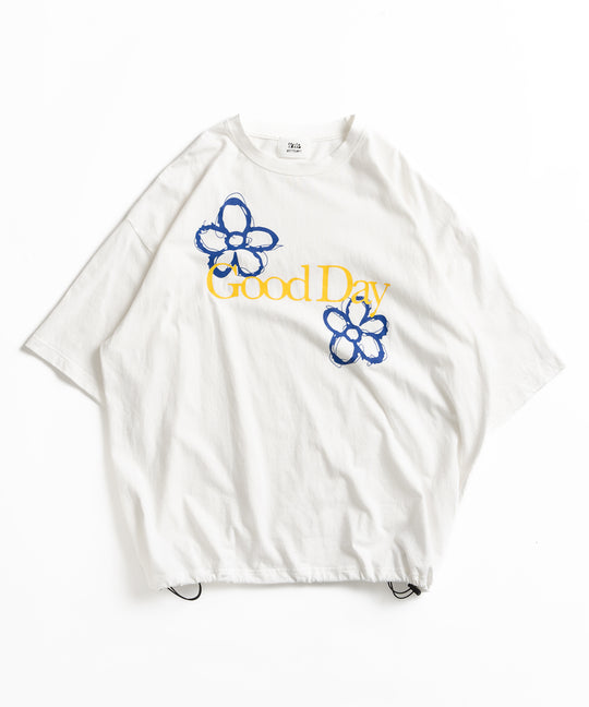 【WETTEMPT｜ウィテンプト】DRAW CORD GOOD DAY TEE / ドローコードグッドデイT