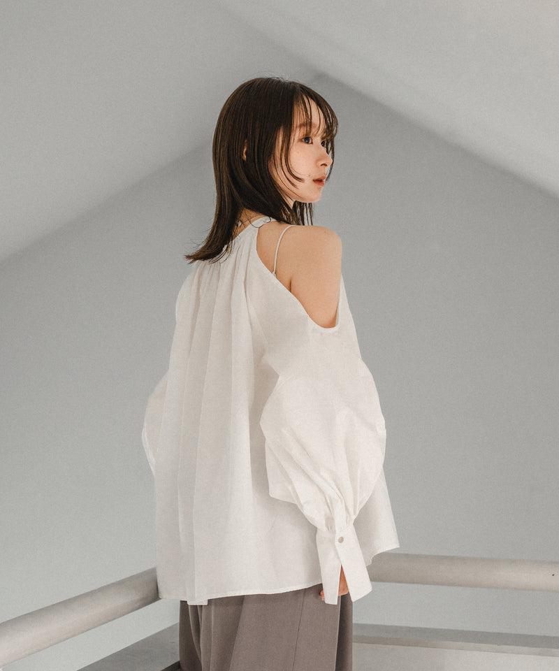 open shoulder blouse / オープンショルダーブラウス