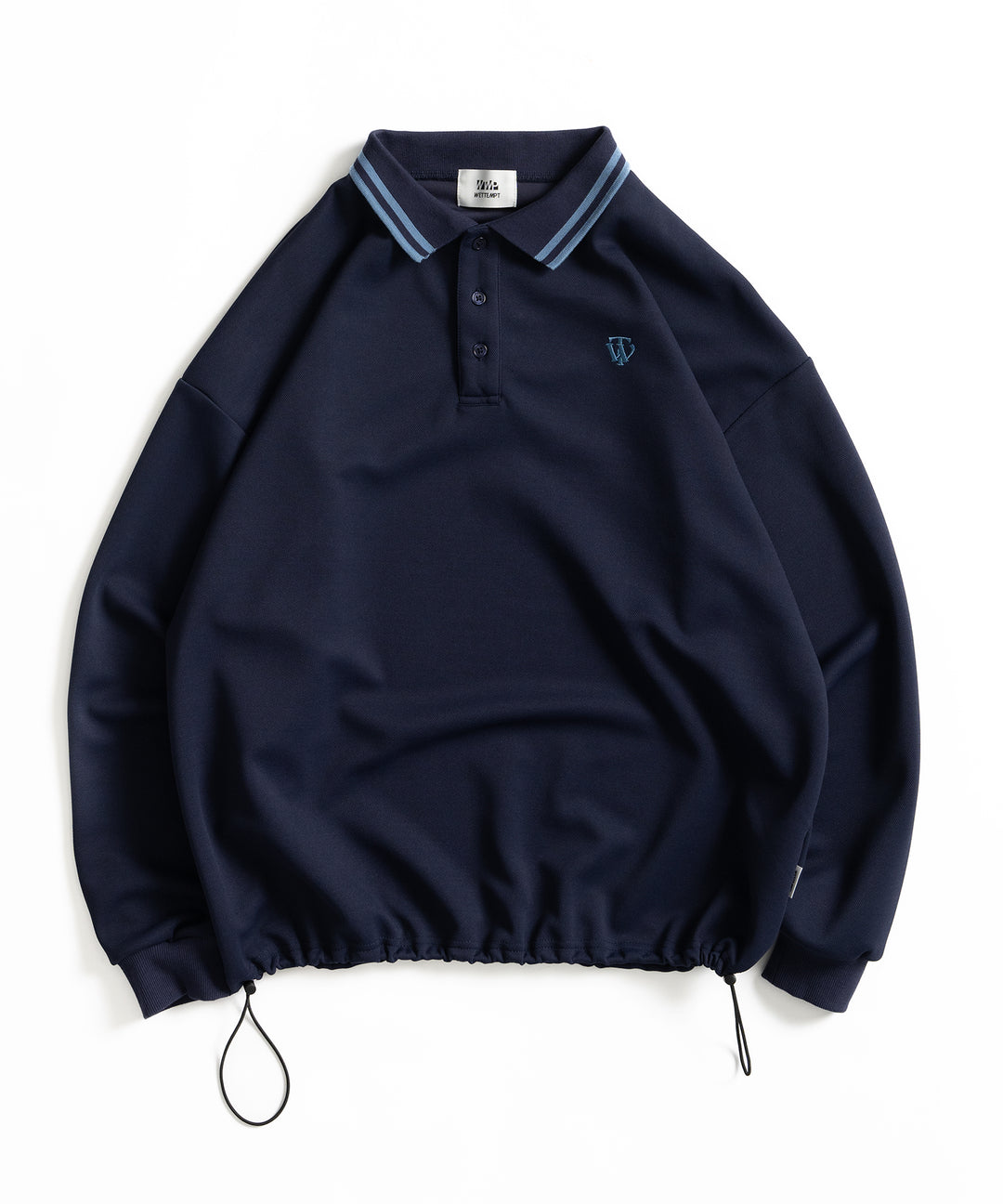 WETTEMPT｜ウィテンプト】MOSS STITCH LONG POLO SHIRT / 鹿の子