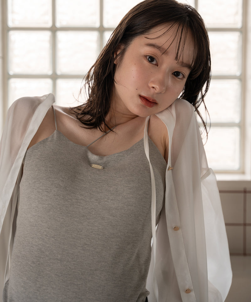 logo plate camisole / ロゴプレートキャミソール