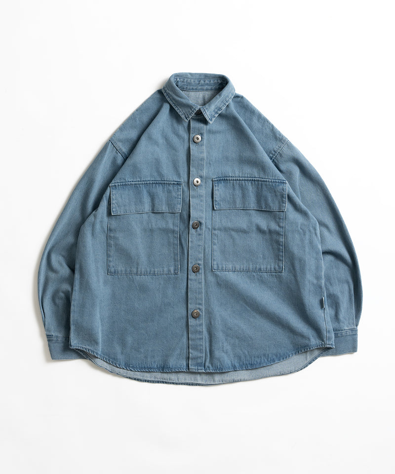 【WETTEMPT｜ウィテンプト】BIG POCKET DENIM SHIRT / ビッグポケットデニムシャツ