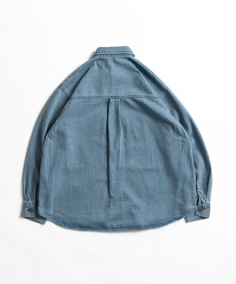 【WETTEMPT｜ウィテンプト】BIG POCKET DENIM SHIRT / ビッグポケットデニムシャツ