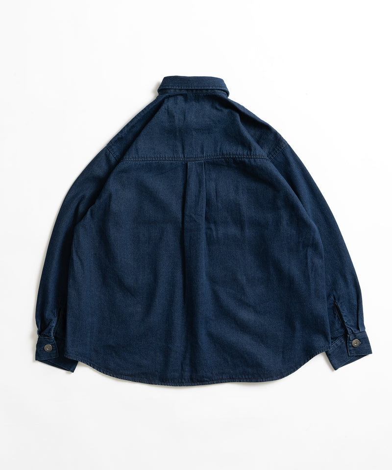 【WETTEMPT｜ウィテンプト】BIG POCKET DENIM SHIRT / ビッグポケットデニムシャツ