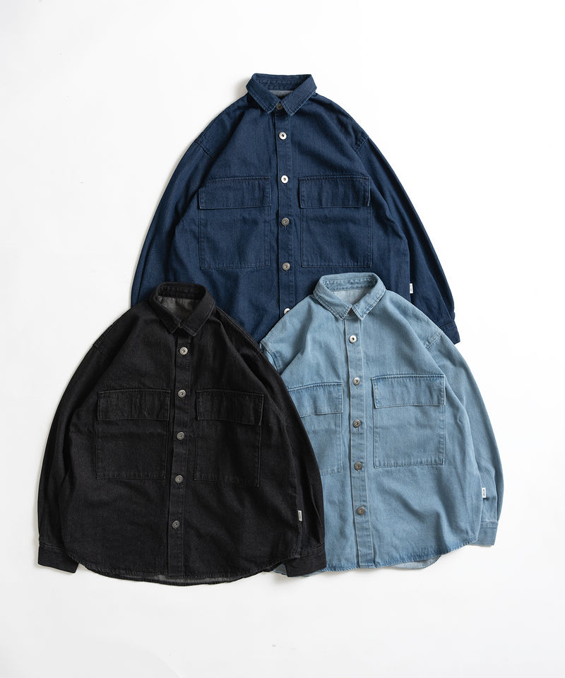 【WETTEMPT｜ウィテンプト】BIG POCKET DENIM SHIRT / ビッグポケットデニムシャツ