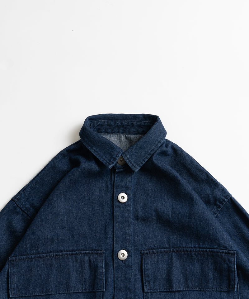 【WETTEMPT｜ウィテンプト】BIG POCKET DENIM SHIRT / ビッグポケットデニムシャツ