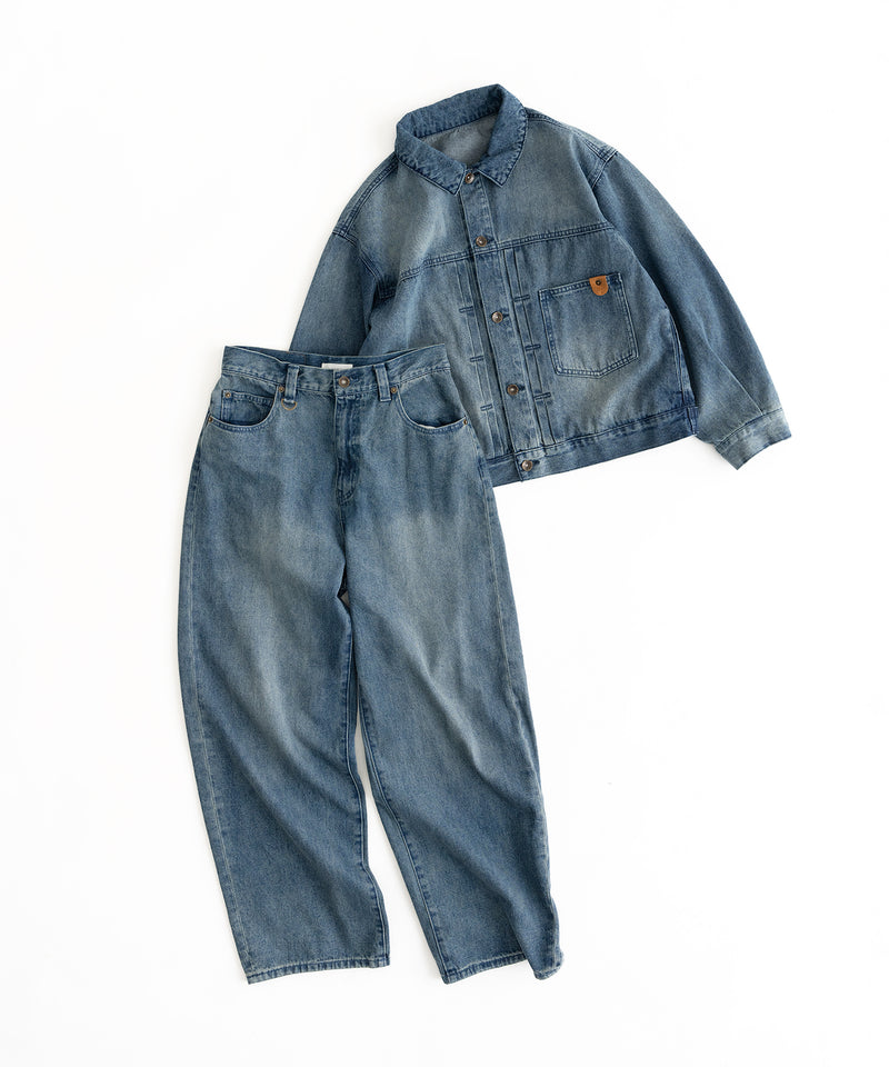 [SET UP可能] STRAIGHT DENIM PANTS