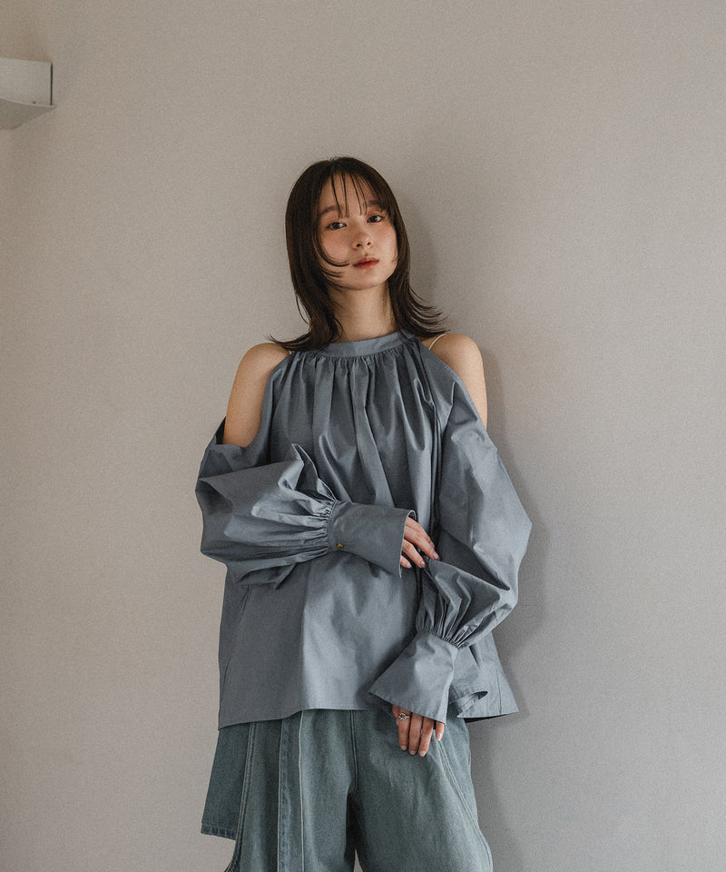 open shoulder blouse / オープンショルダーブラウス