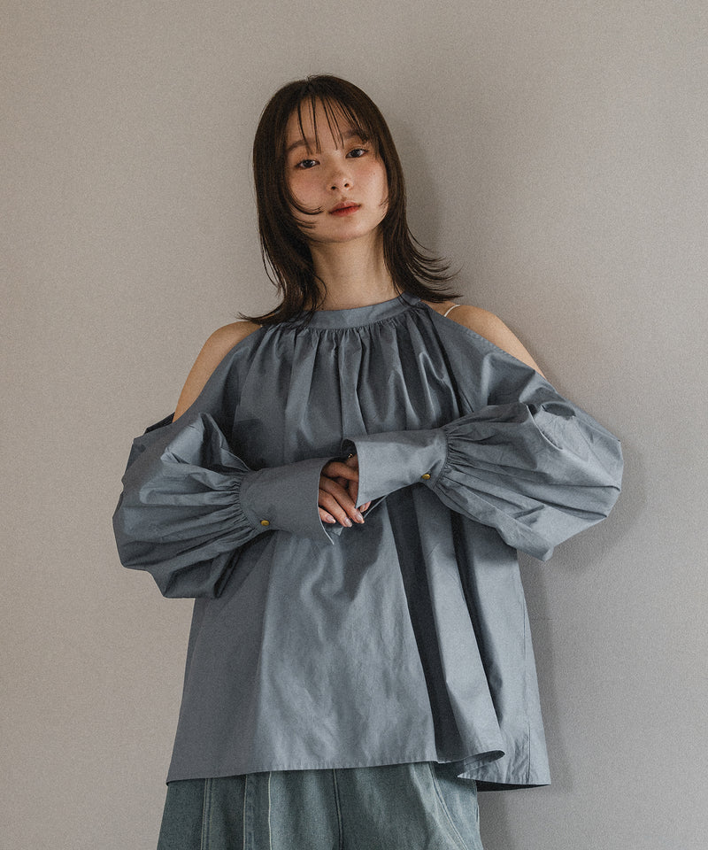 open shoulder blouse / オープンショルダーブラウス