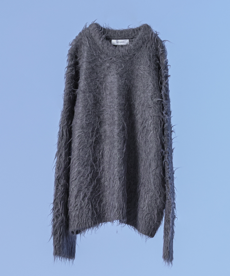 新色追加【selleglant｜セレグランテ】LONG SLEEVE WOOL MIXED SHAGGY KNIT / ロングスリーブウール混シャギーニット