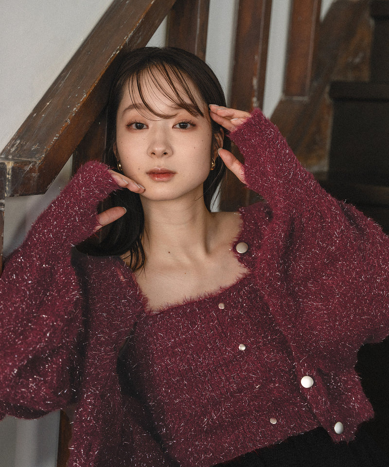 glitter knit ensemble / グリッターニットアンサンブル