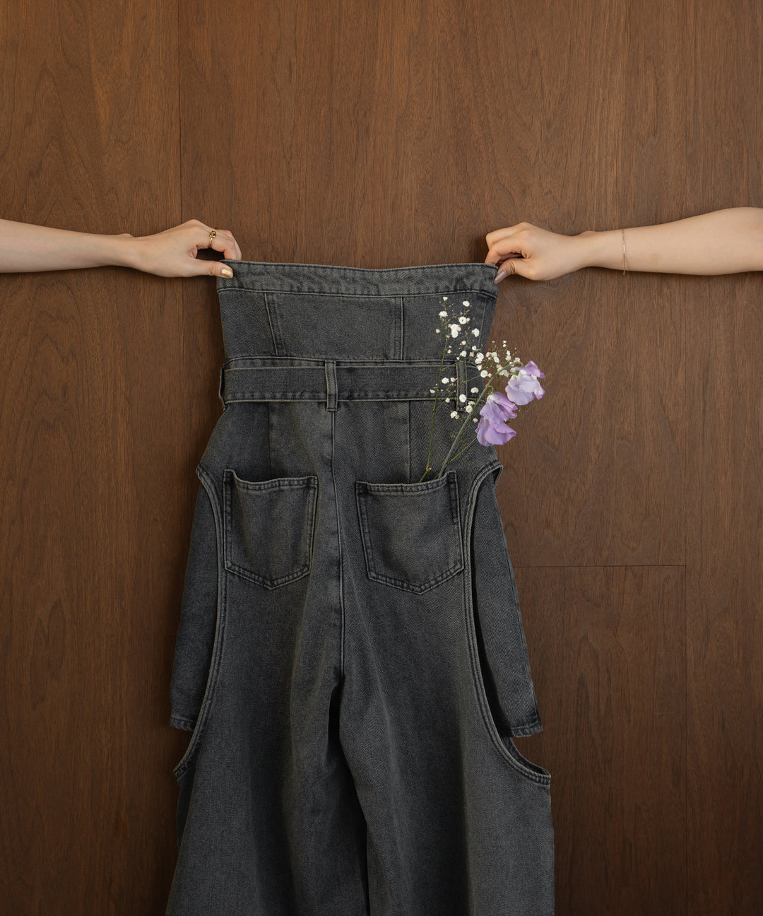 cut out design wide denim ⁡ / カットアウトデザインワイド