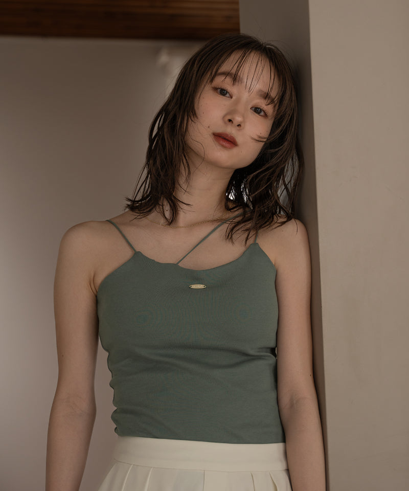 logo plate camisole / ロゴプレートキャミソール