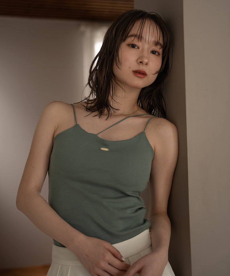 logo plate camisole / ロゴプレートキャミソール