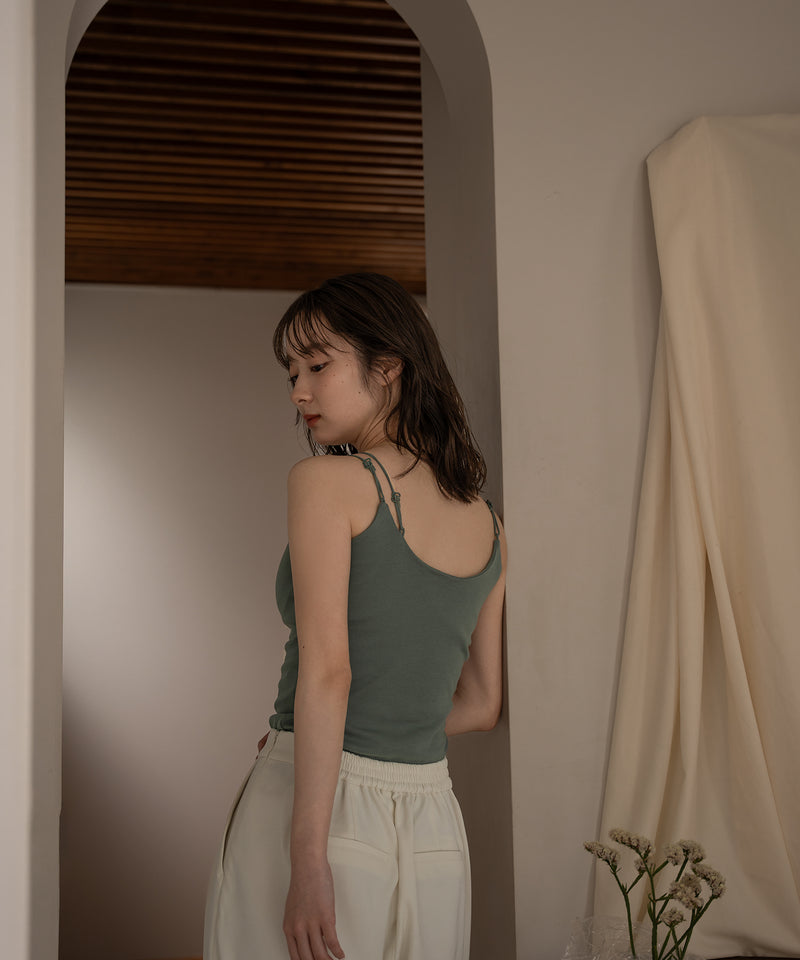 logo plate camisole / ロゴプレートキャミソール