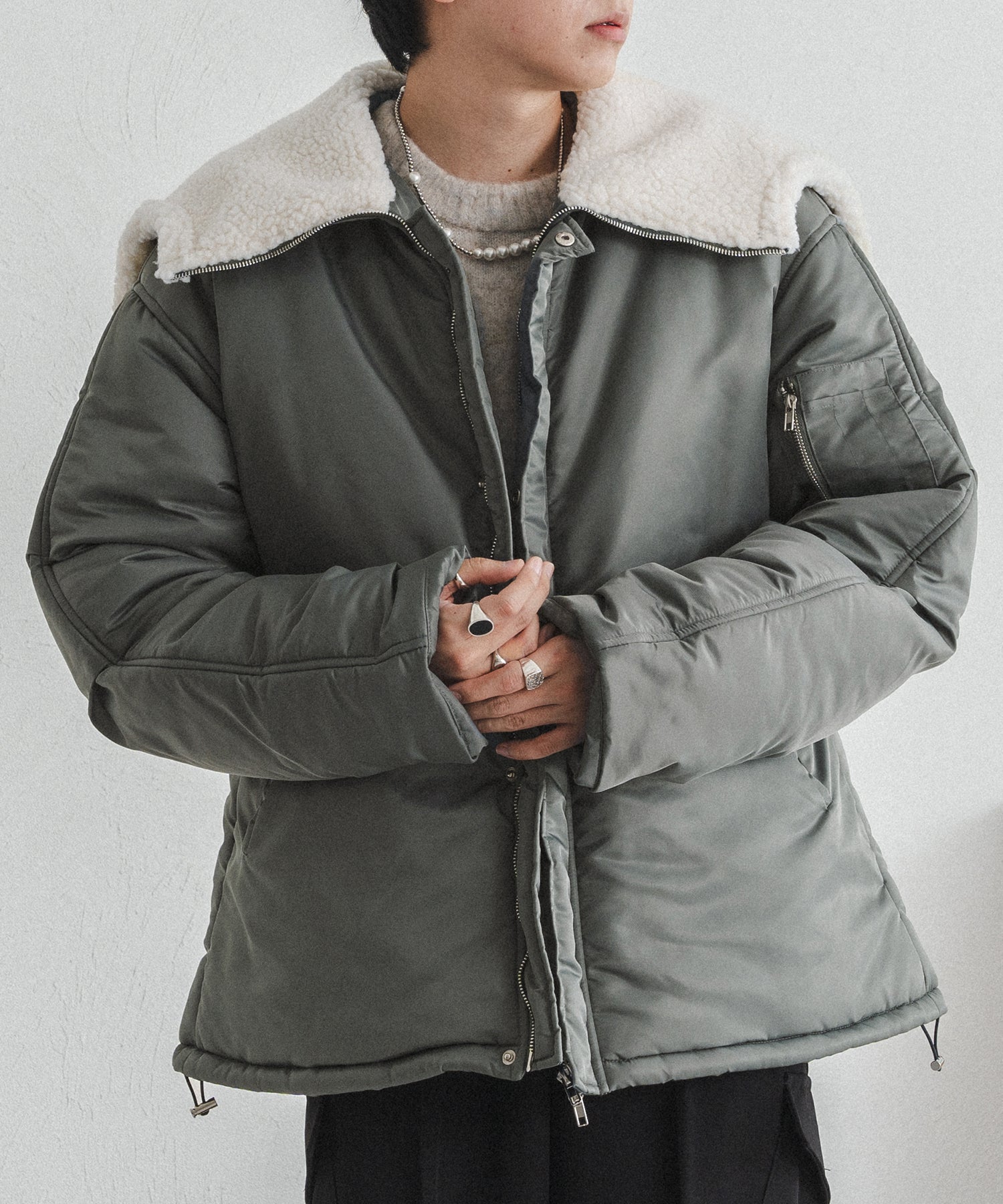 【New/favclo限定】N-2B NYLON PADDING JACKET/N-2Bナイロンパディングジャケット