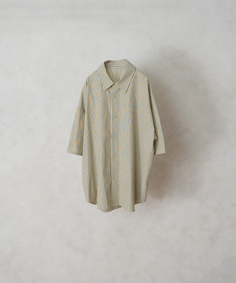 【selleglant｜セレグランテ】REGULAR COLLAR STRIPE SHIRT/レギュラーカラーストライプシャツ