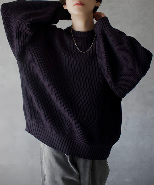 favclo.|ファブクロ【by Aran】volume sleeve knit pullover / ボリュームスリーブニットプルオーバー
