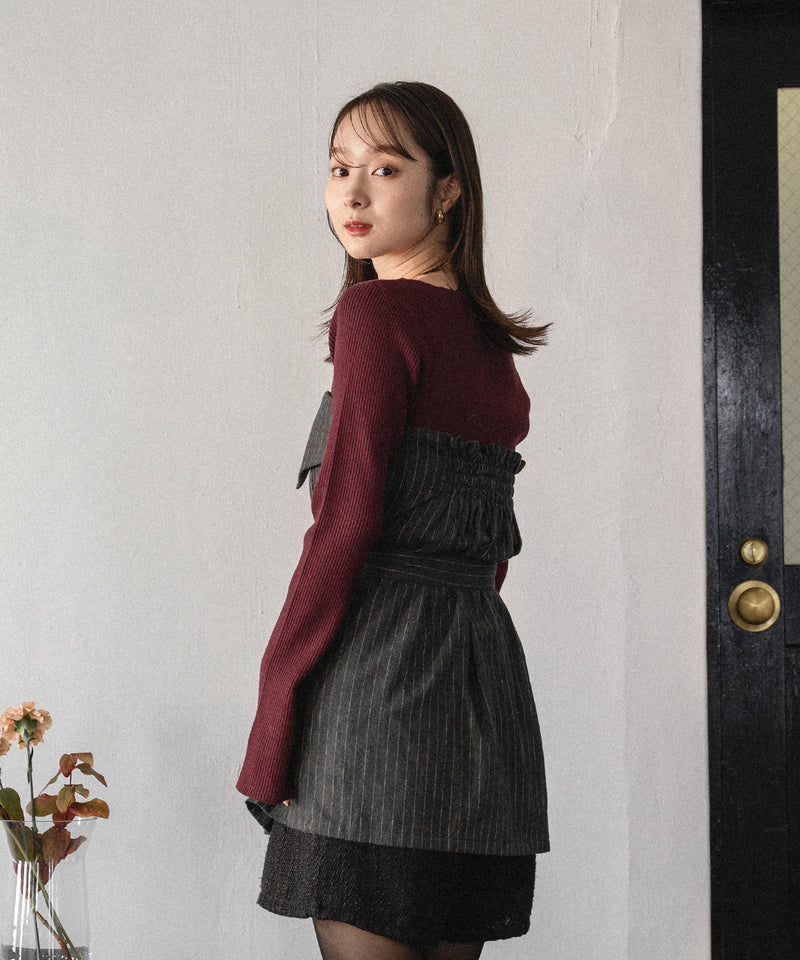 tailored tunic bustier / テーラードチュニックビスチェ