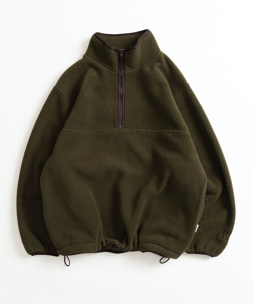 WETTEMPT｜ウィテンプト】HALF ZIP BOA FLEECE PULLOVER / ハーフジップボアフリースプルオーバー – favclo.