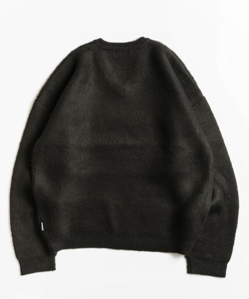 V-NECK BRUSHED KNIT