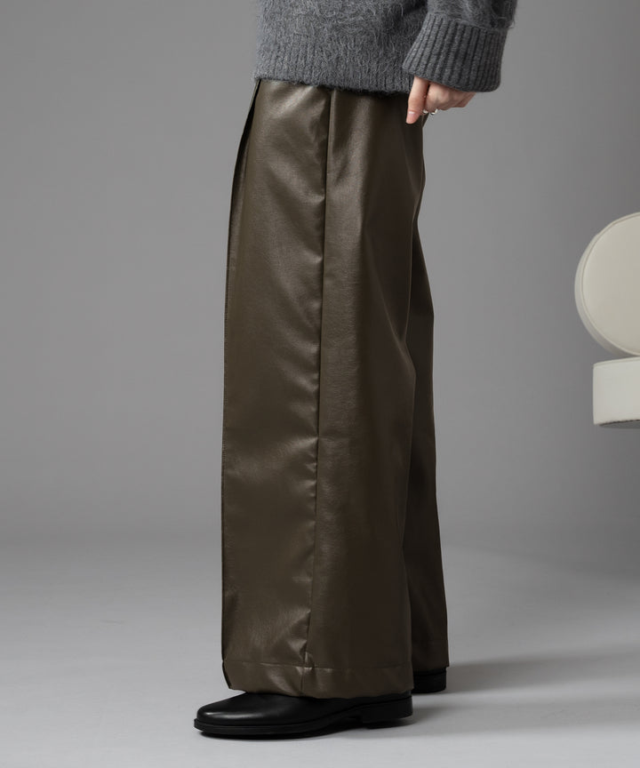 NEAT｜FAKE FLANO｜WIDE - Black｜PRODUCT｜Continuer Inc