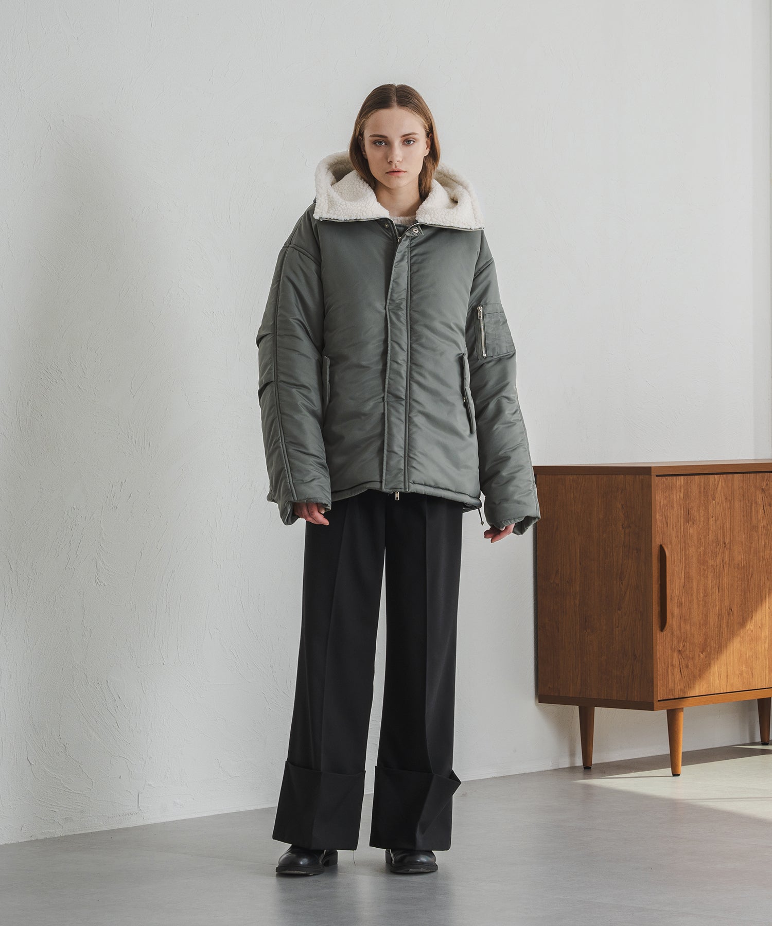 【New/favclo限定】N-2B NYLON PADDING JACKET/N-2Bナイロンパディングジャケット