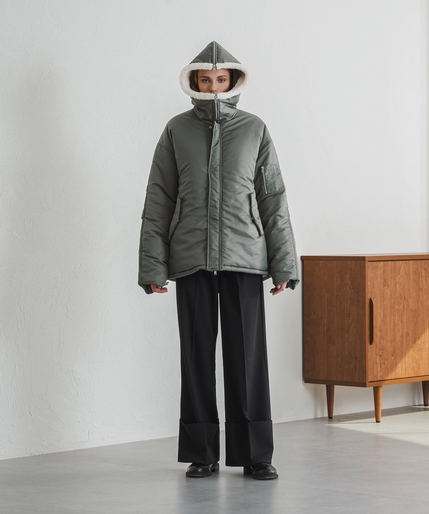 【New/favclo限定】N-2B NYLON PADDING JACKET/N-2Bナイロンパディングジャケット