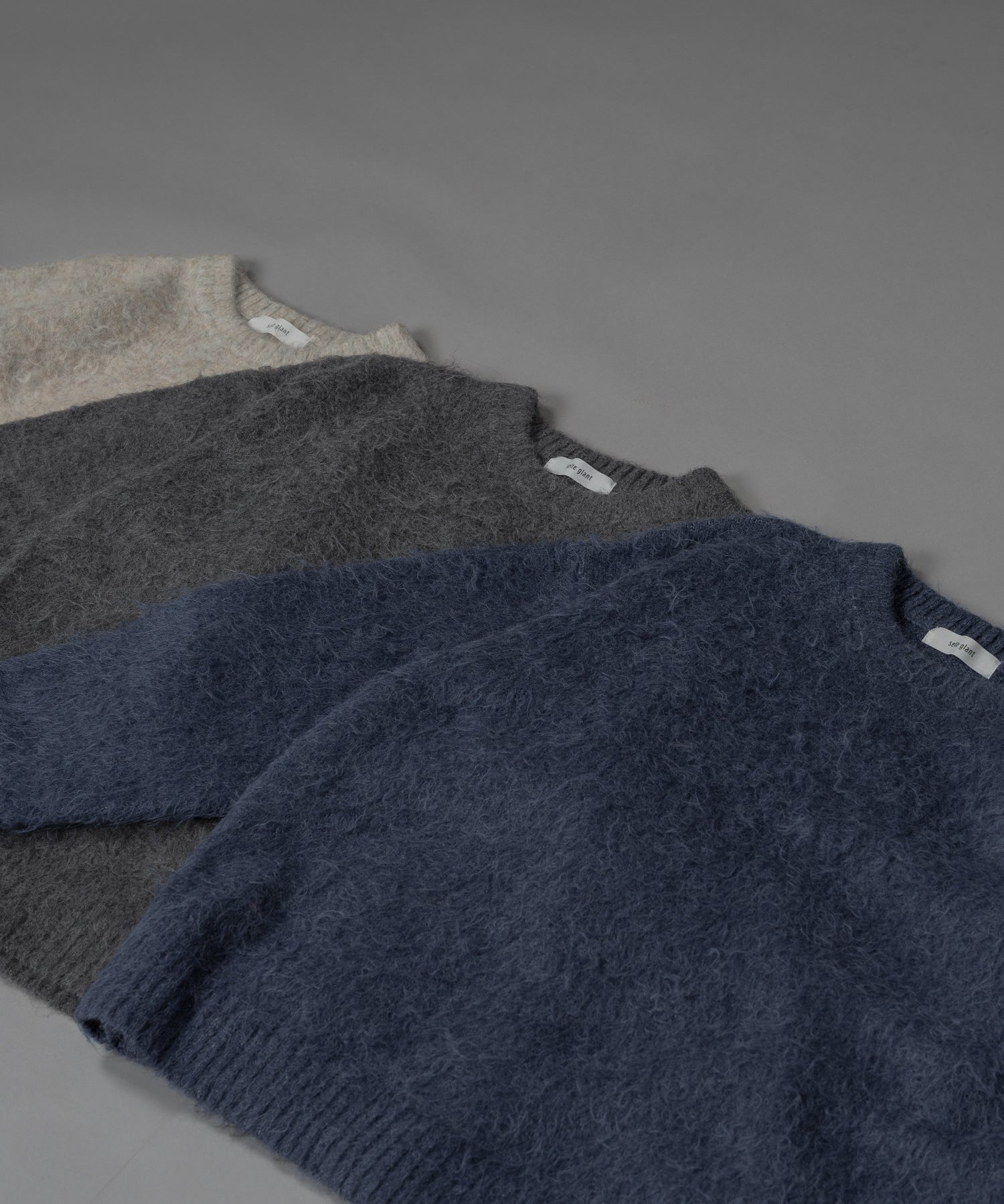 【新色追加/予約販売】LONG SLEEVE WOOL MIXED SHAGGY KNIT / ロングスリーブウール混シャギーニット※12月下旬お届け