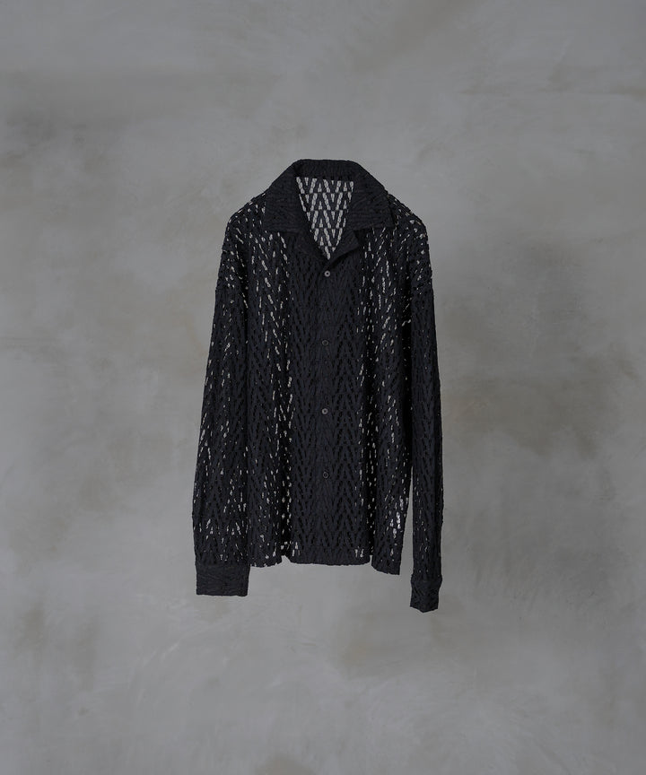 Plage - 試着のみPlage Sheer band collar shirt セール】Silk open collar ブラウス（シャツ/ブラウス）｜Plage