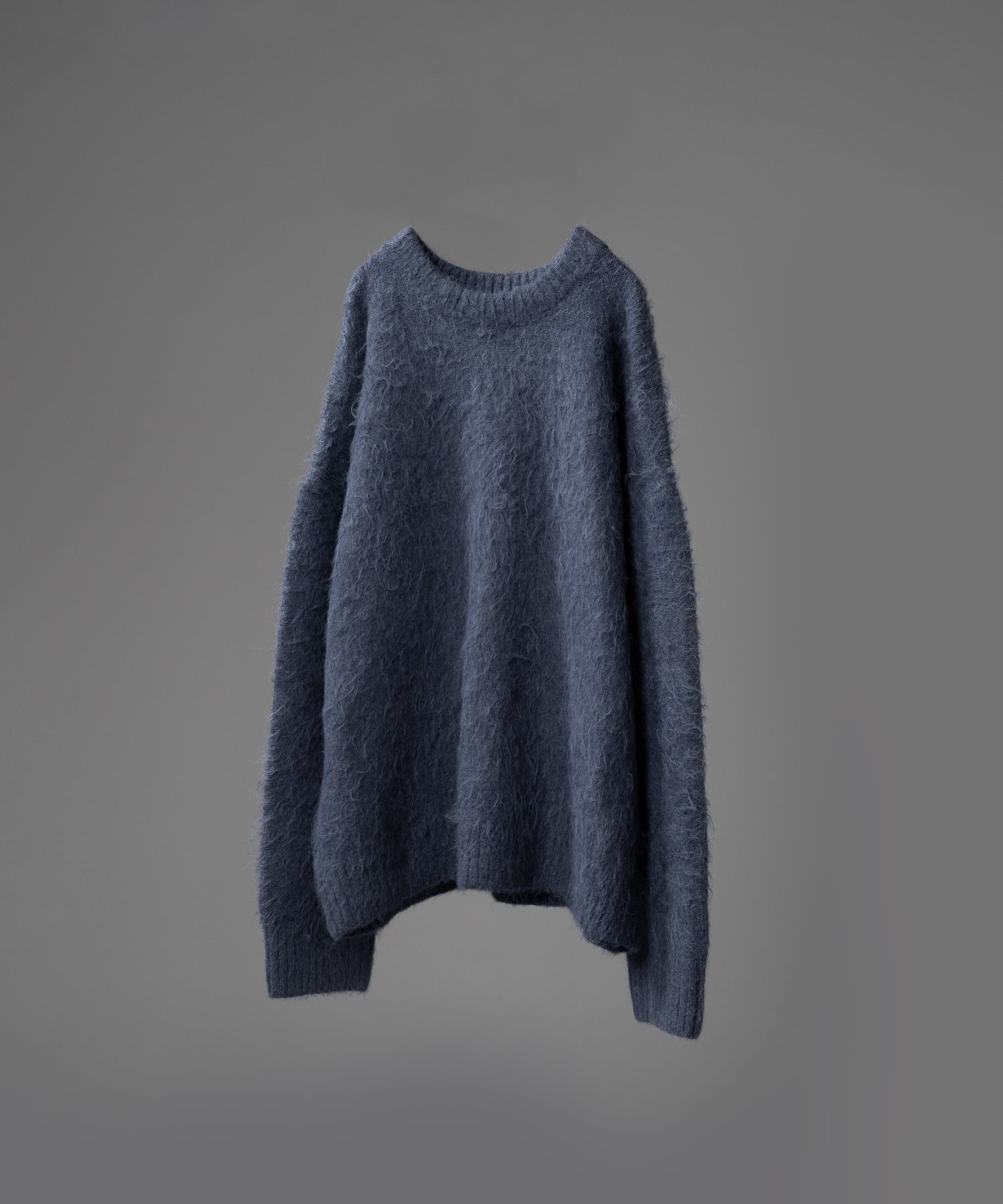 【新色追加/予約販売】LONG SLEEVE WOOL MIXED SHAGGY KNIT / ロングスリーブウール混シャギーニット※12月下旬お届け