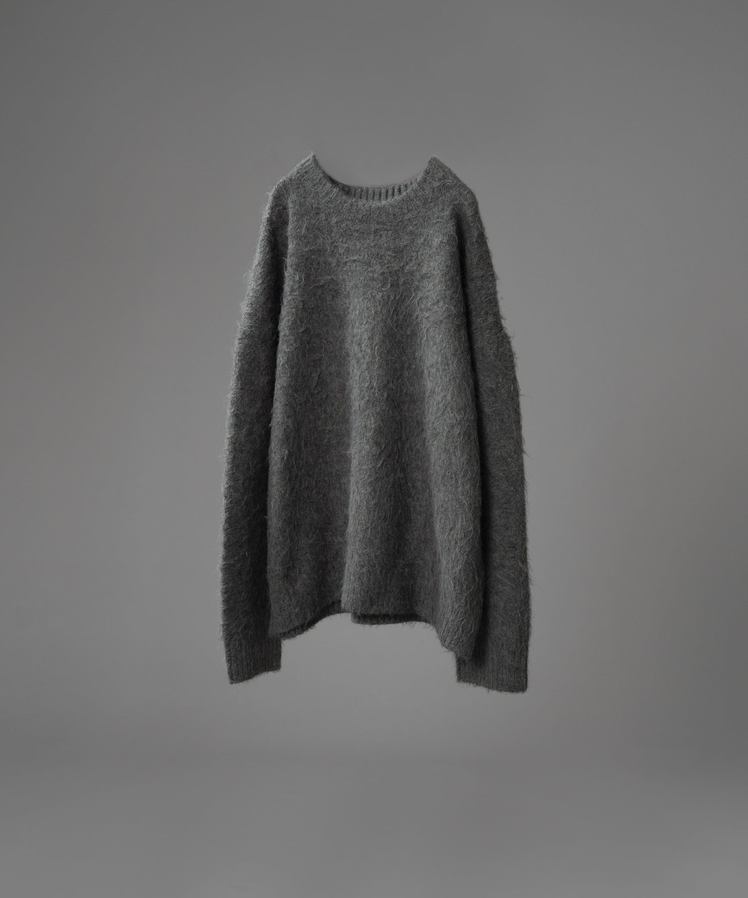 【新色追加/予約販売】LONG SLEEVE WOOL MIXED SHAGGY KNIT / ロングスリーブウール混シャギーニット※12月下旬お届け