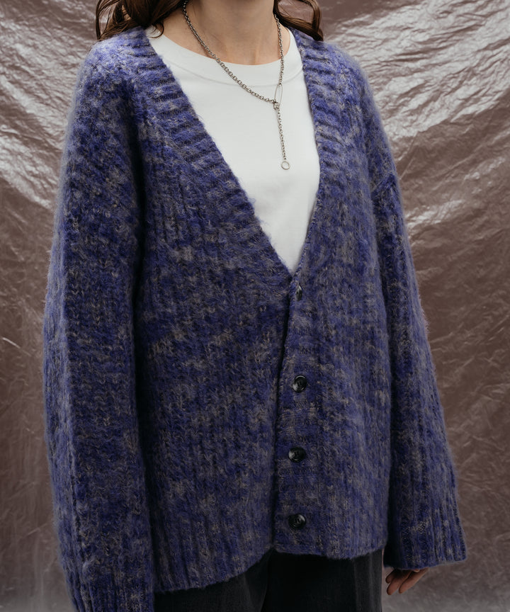 【即完売品】selle glant シャギーニット カーディガン selleglant｜セレグランテ】MIX SHAGGY CARDIGAN / ミックス