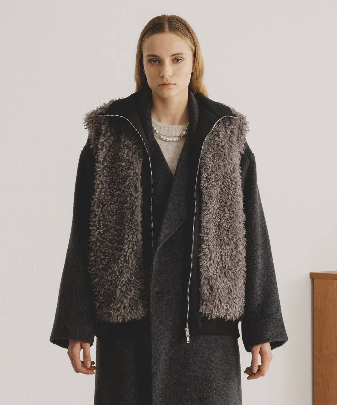 RIB DOCKING フェイクファージャケット