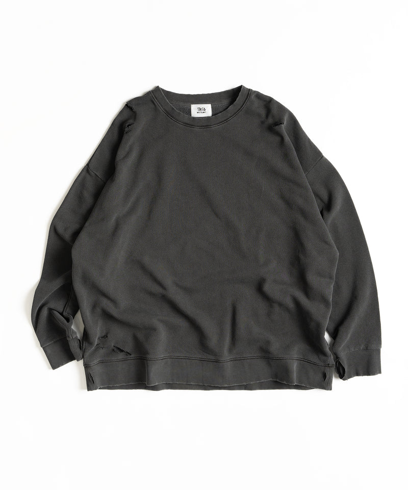 【WETTEMPT】PIGMENT DAMAGE SWEAT / ピグメントダメージスウェット