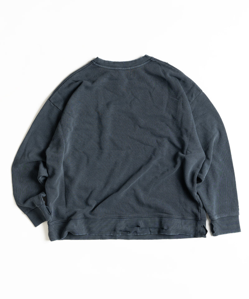 【WETTEMPT】PIGMENT DAMAGE SWEAT / ピグメントダメージスウェット
