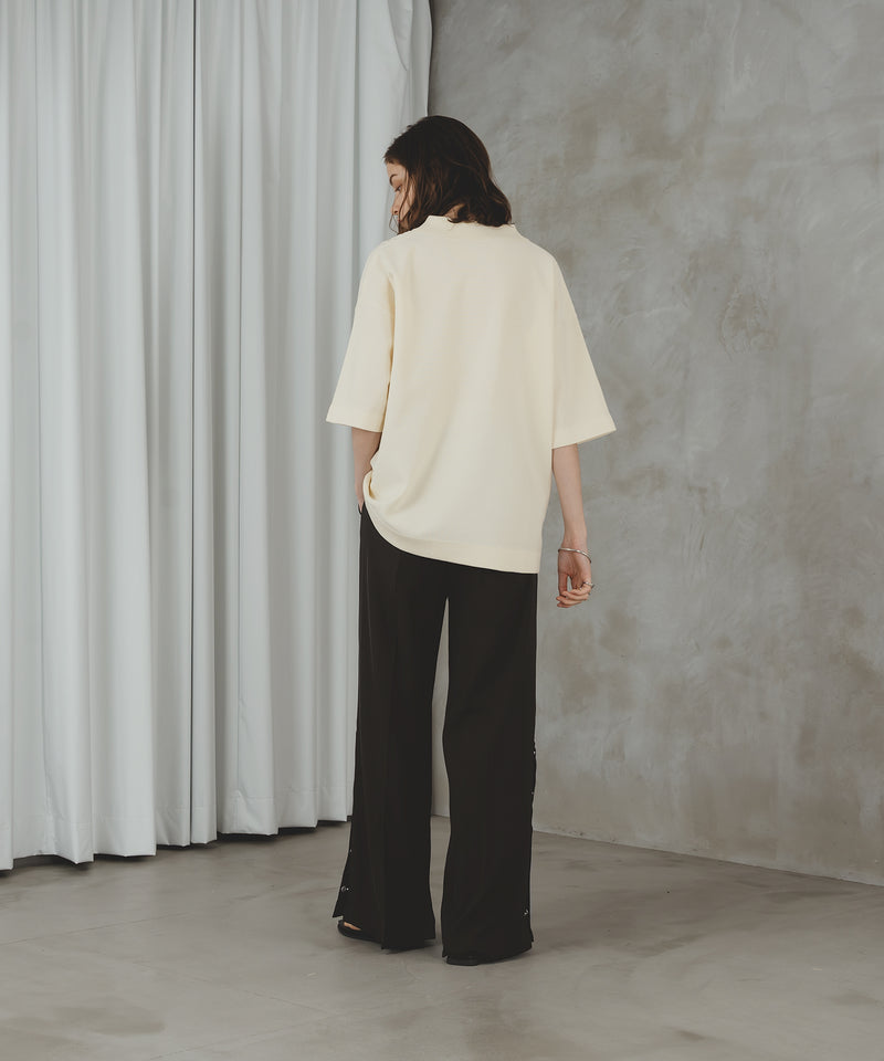 SIDE DOT BOTTON SLIT PANTS/サイドボタンスリットパンツ