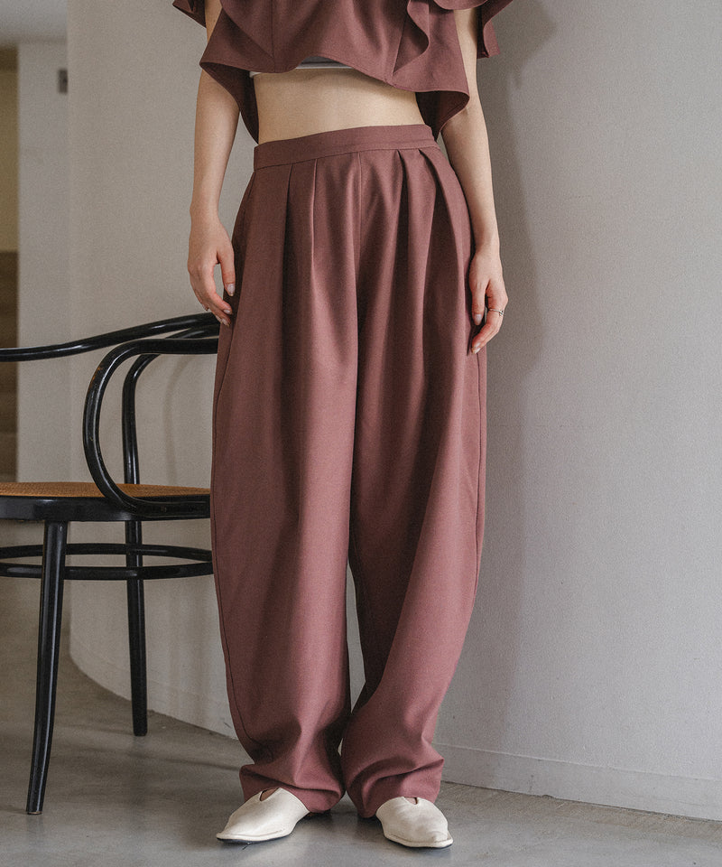 linen blend cocoon pants / リネンブレンドコクーンパンツ