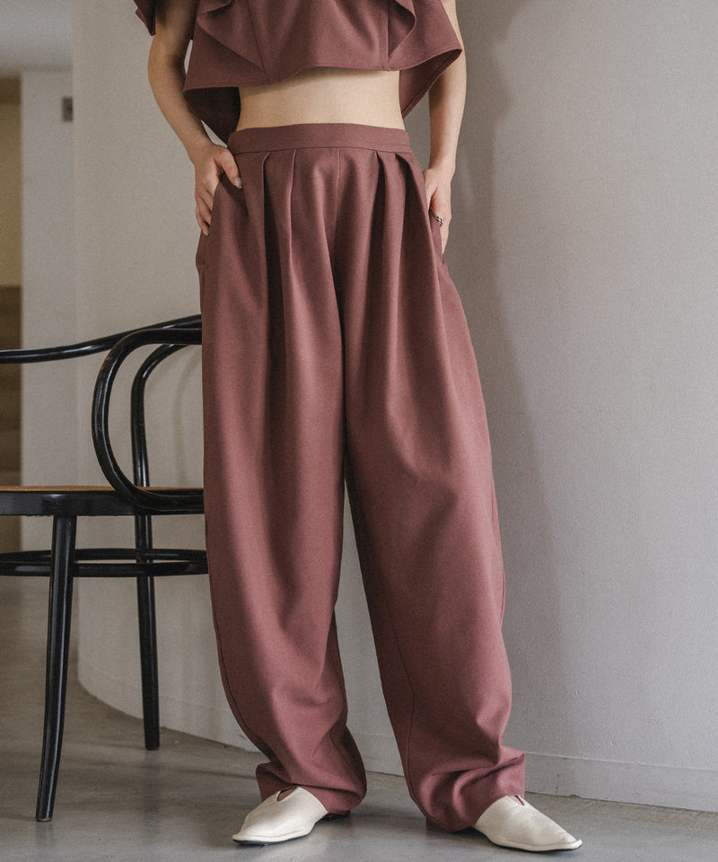 linen blend cocoon pants / リネンブレンドコクーンパンツ