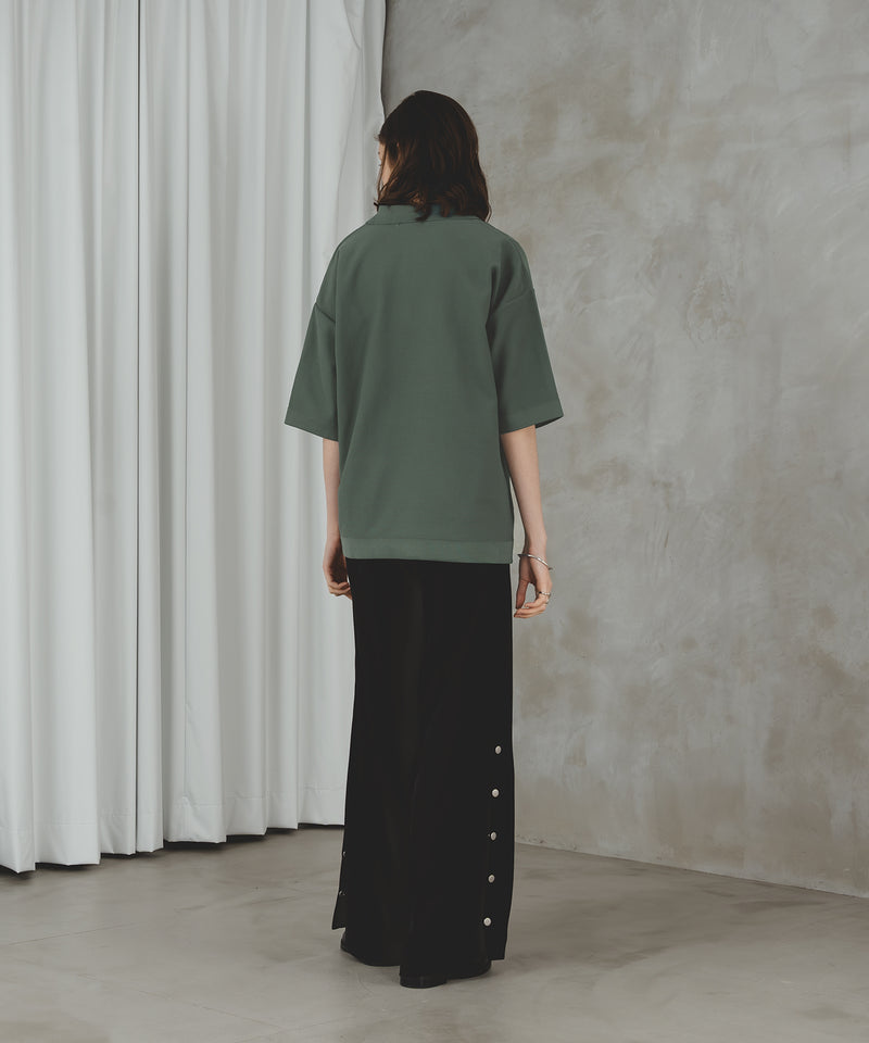 SIDE DOT BOTTON SLIT PANTS/サイドボタンスリットパンツ