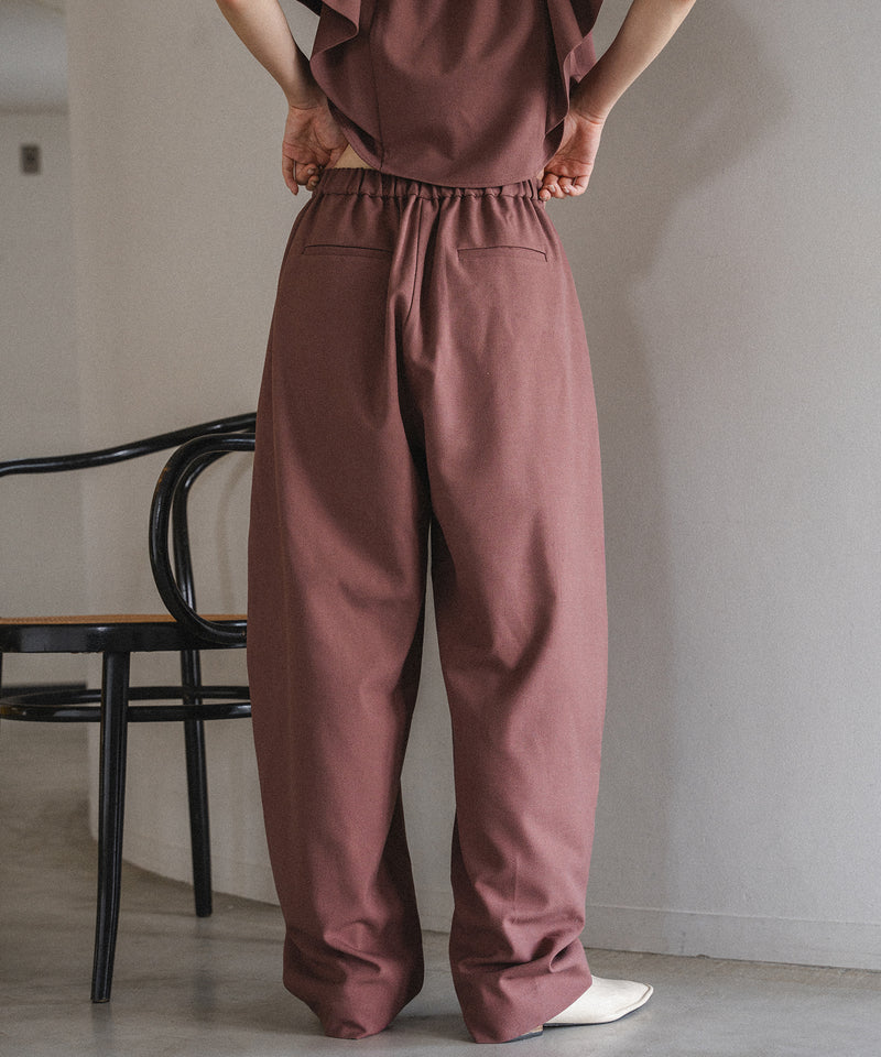 linen blend cocoon pants / リネンブレンドコクーンパンツ