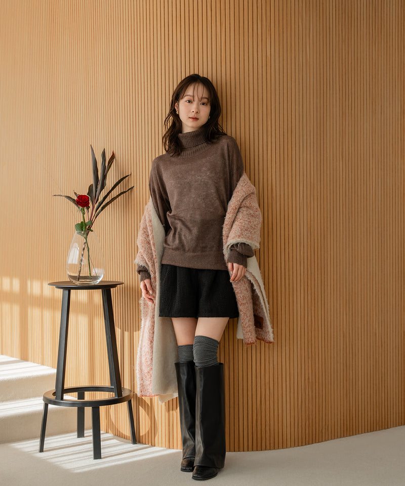 sheer turtleneck knit /  シアータートルネックニット