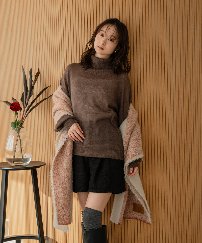 sheer turtleneck knit /  シアータートルネックニット