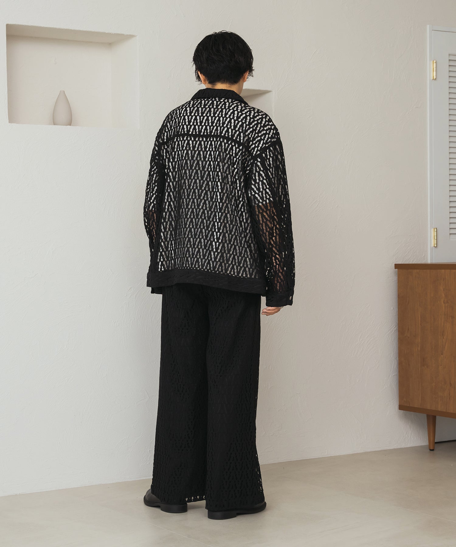 selleglant｜セレグランテ】WIDE STRAIGHT LACE PANTS/ワイド 