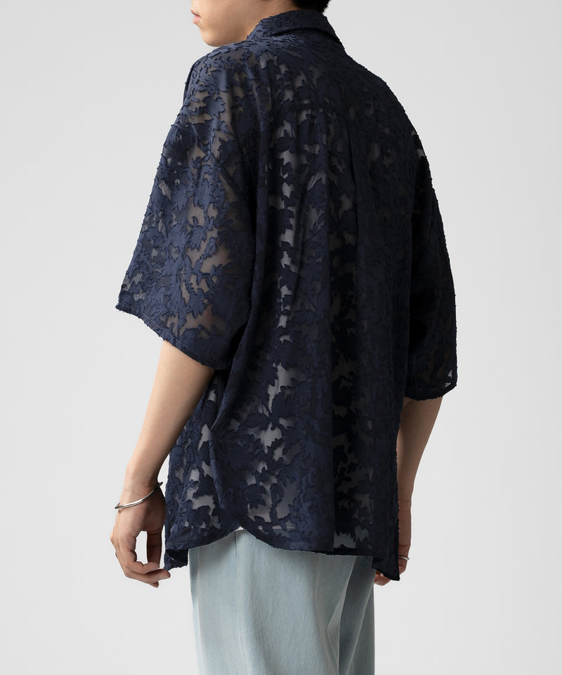 【selleglant｜セレグランテ】SHEER JACQUARD SHIRT/シアージャガードシャツ