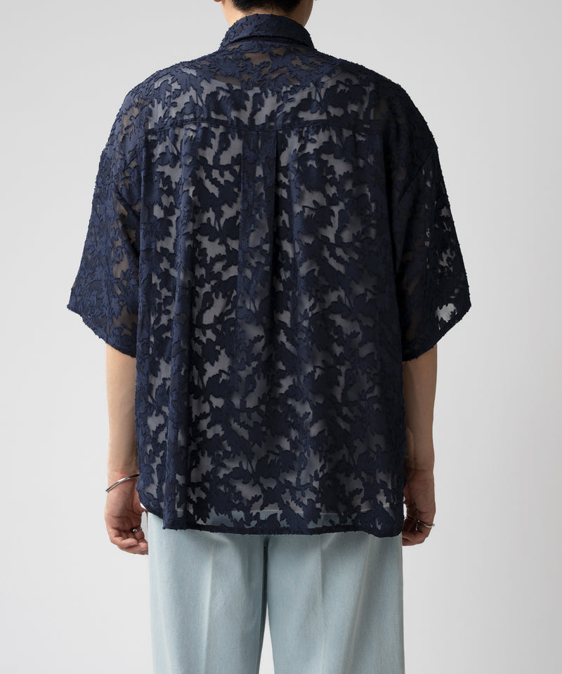 【selleglant｜セレグランテ】SHEER JACQUARD SHIRT/シアージャガードシャツ