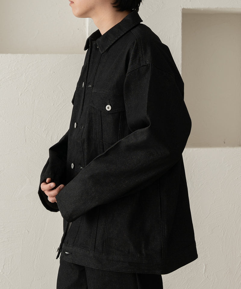 【selleglant｜セレグランテ】RIGIT DENIM ARM SLIT JACKETKET/リジットデニムアームスリットジャケット