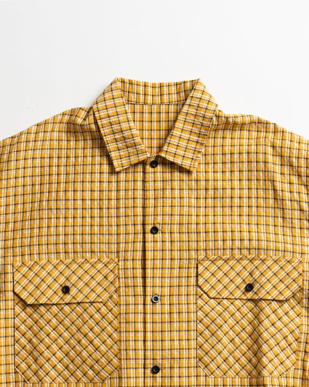 PWA PLAID BALOON SHIRT M マスタード ハーフジップ PWA PLAID BALOON SHIRT M マスタード ハーフジップ - メルカリ